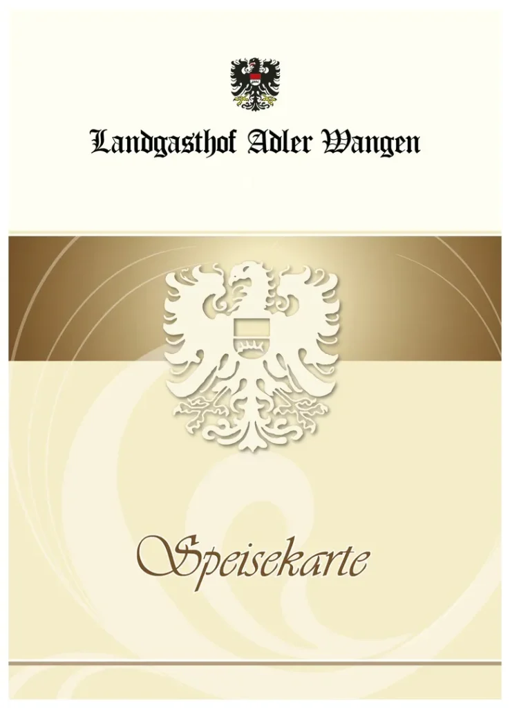 Landgasthof Adler Speisekarte