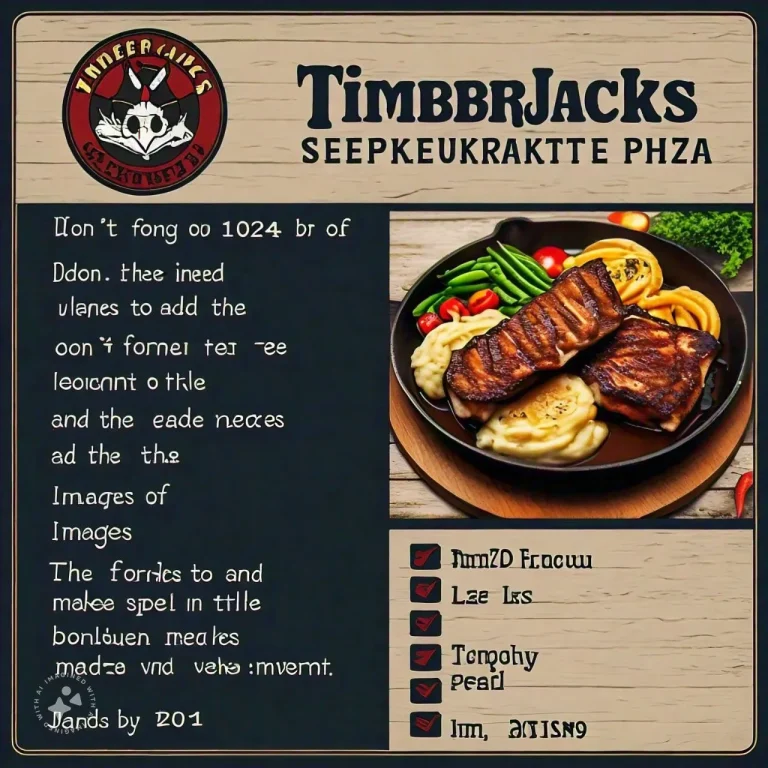 Timberjacks Speisekarte Preise