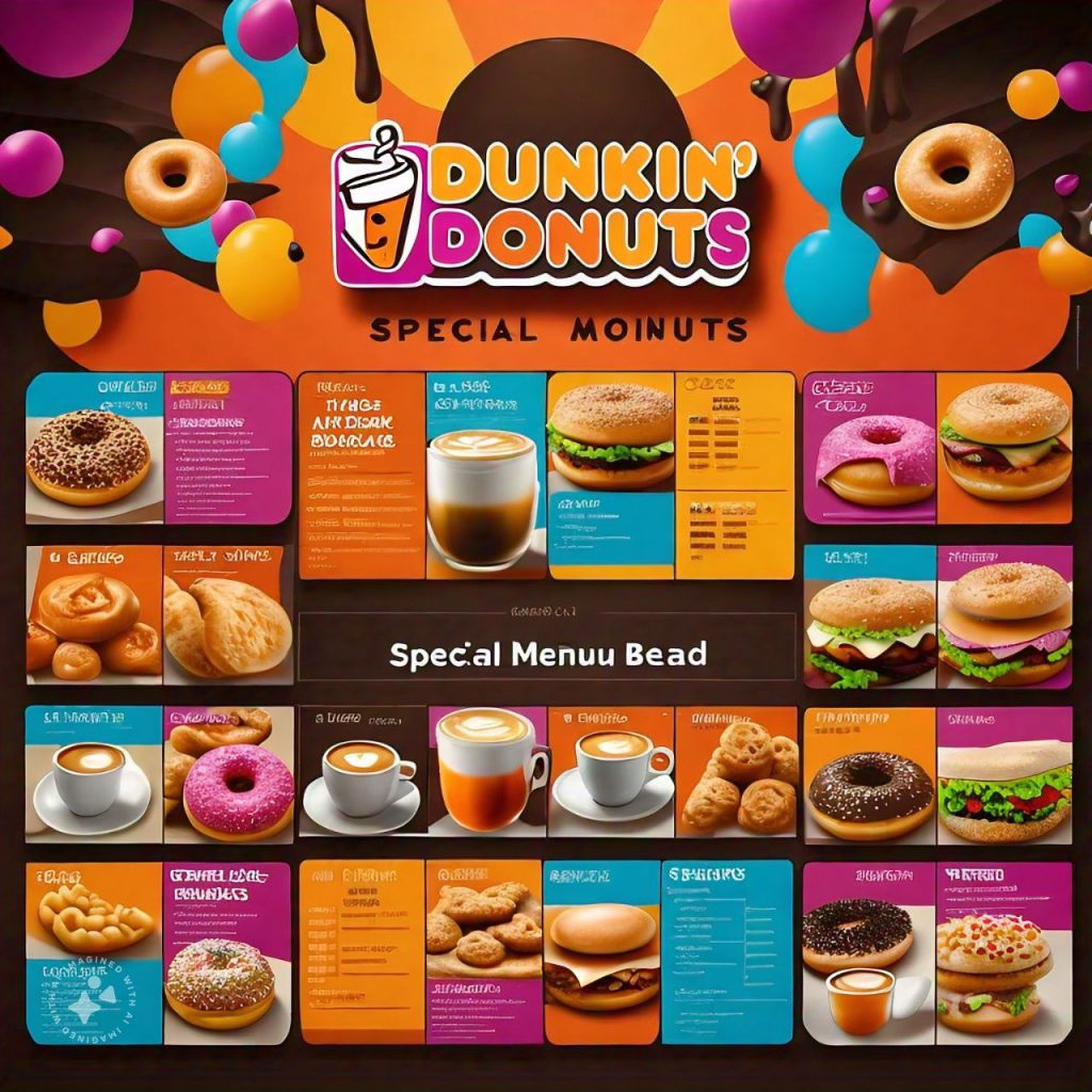 Dunkin Donuts Speisekarte